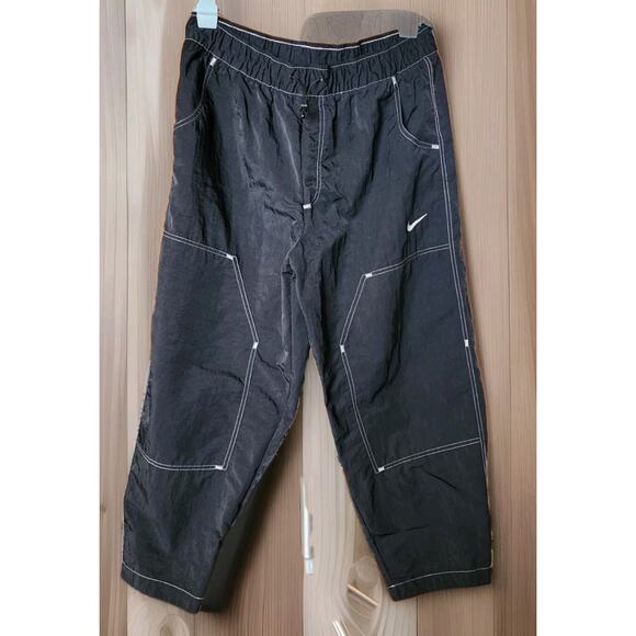 Nike Swoosh High Waisted Rise Nylon Pant Womens Size XL - Picture 1 of 11